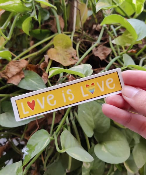 Love is love sticker